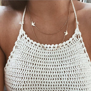 Boho Gold Color Star Pendant necklace For Girl chain necklaces for women  Kolye Bijoux Collares Mujer gargantilha Collier Femme