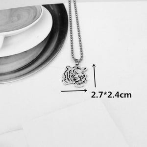 stainless steel beads chains cute rabbit Alien leaf dollars angel necklaces men punk vintage bear necklace women unisex gifts