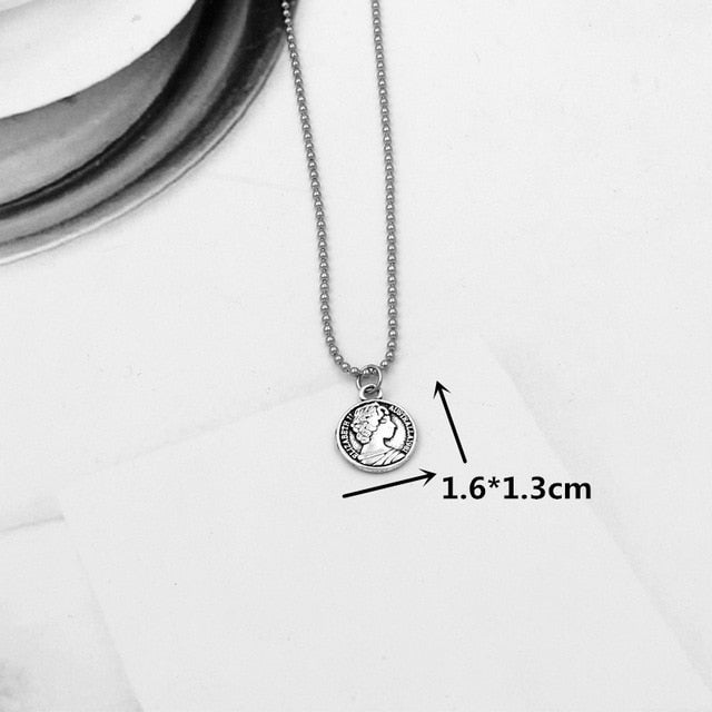 stainless steel beads chains cute rabbit Alien leaf dollars angel necklaces men punk vintage bear necklace women unisex gifts