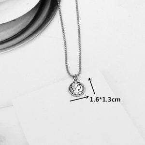 stainless steel beads chains cute rabbit Alien leaf dollars angel necklaces men punk vintage bear necklace women unisex gifts