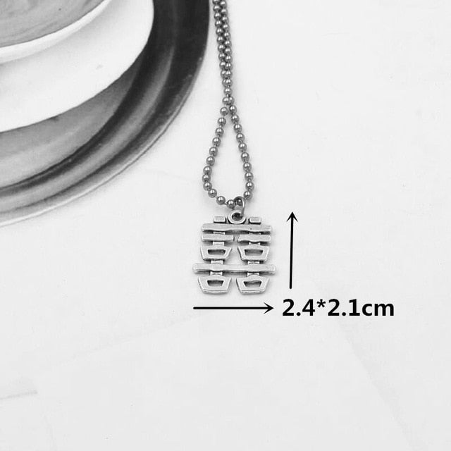 stainless steel beads chains cute rabbit Alien leaf dollars angel necklaces men punk vintage bear necklace women unisex gifts