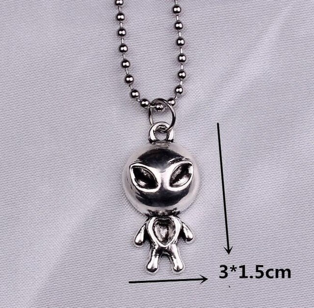 stainless steel beads chains cute rabbit Alien leaf dollars angel necklaces men punk vintage bear necklace women unisex gifts