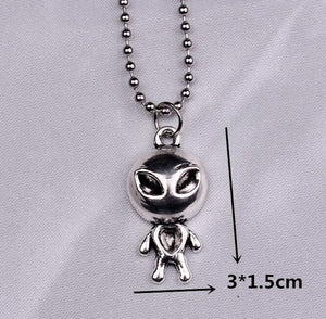 stainless steel beads chains cute rabbit Alien leaf dollars angel necklaces men punk vintage bear necklace women unisex gifts