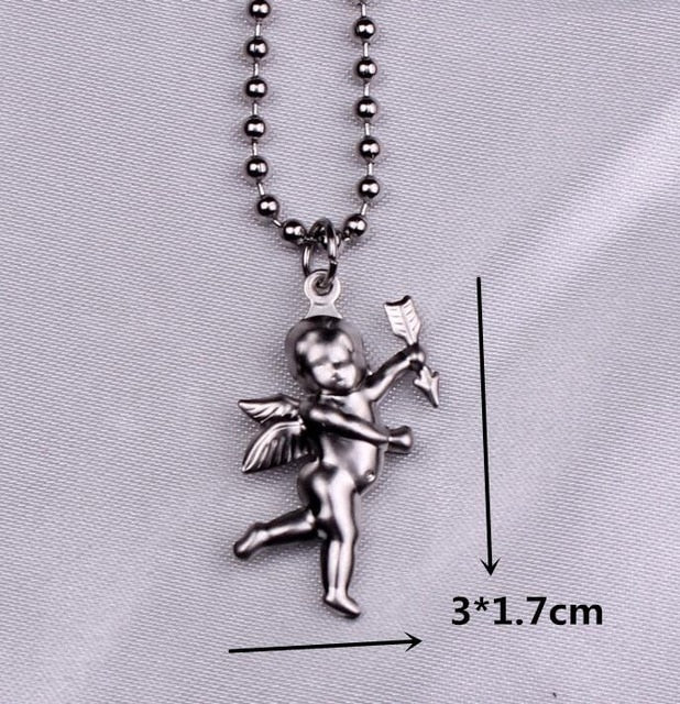 stainless steel beads chains cute rabbit Alien leaf dollars angel necklaces men punk vintage bear necklace women unisex gifts