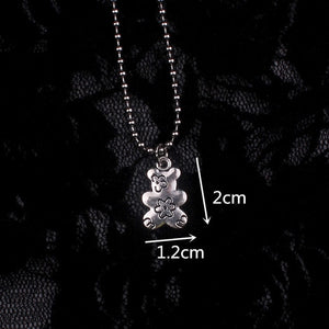 stainless steel beads chains cute rabbit Alien leaf dollars angel necklaces men punk vintage bear necklace women unisex gifts