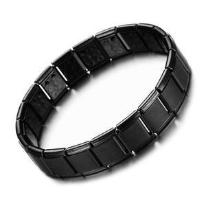 New 4 Color Blue Stainless Steel Chains Health Energy Balance Germanium Magnetic Bracelet For Men Male Bracelets Femme Jewelry