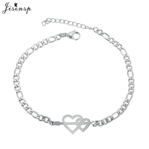 Jisensp Elephant Butterfly Bracelets Bangles Animal Chain Link Bracelet Female Stainless Steel Bracelets for Women Accessories