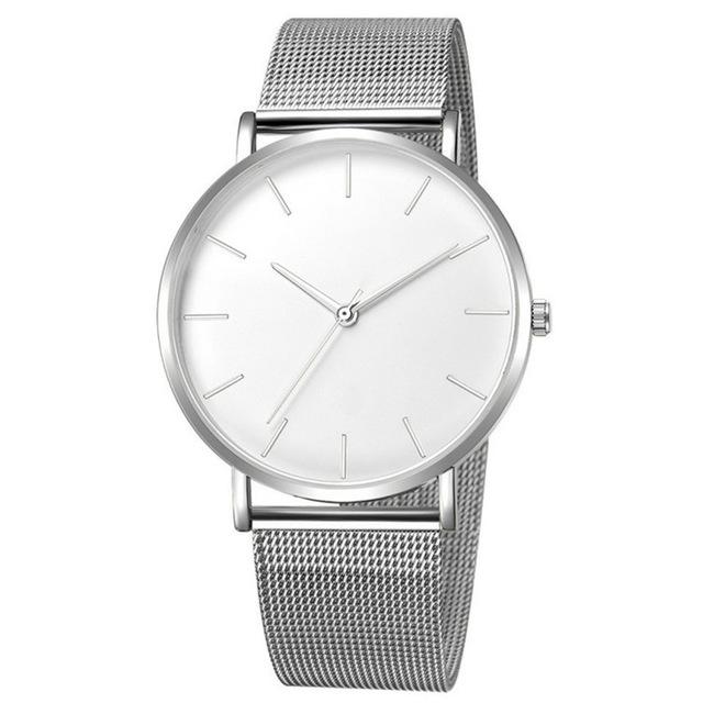 2019 Simplicity Modern Quartz Watch Women Mesh Stainless Steel Bracelet High Quality Casual Wrist For Woman Montre Femme Q30