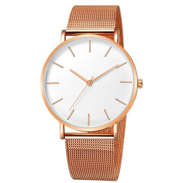 2019 Simplicity Modern Quartz Watch Women Mesh Stainless Steel Bracelet High Quality Casual Wrist For Woman Montre Femme Q30