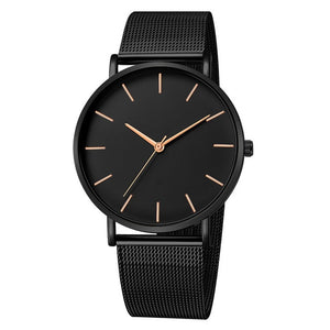 Fashion Reloj Mujer Quartz Watch Simple Montre Femme Women Mesh Stainless Steel Bracelet Casual Wrist Watch Metal Hours Relogio