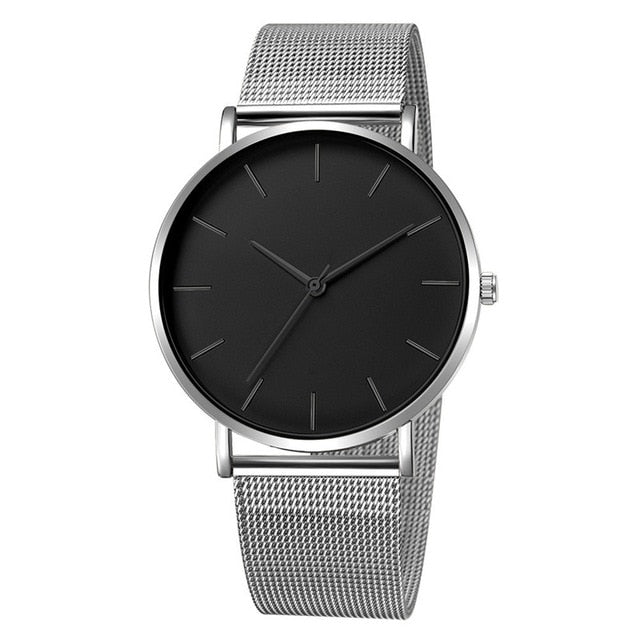 Fashion Reloj Mujer Quartz Watch Simple Montre Femme Women Mesh Stainless Steel Bracelet Casual Wrist Watch Metal Hours Relogio