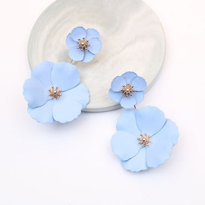 Boho Cute Flower Earrings for Women Korean Jewelry Kids Girls Gifts Fashion Stud Earring Boucles D'oreilles Aretes De Mujer 2019