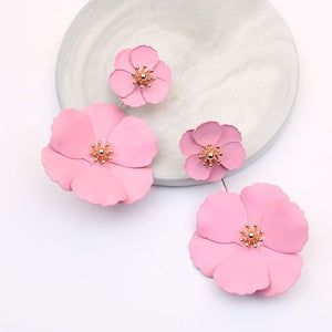 Boho Cute Flower Earrings for Women Korean Jewelry Kids Girls Gifts Fashion Stud Earring Boucles D'oreilles Aretes De Mujer 2019