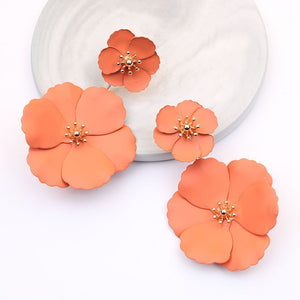 Boho Cute Flower Earrings for Women Korean Jewelry Kids Girls Gifts Fashion Stud Earring Boucles D'oreilles Aretes De Mujer 2019