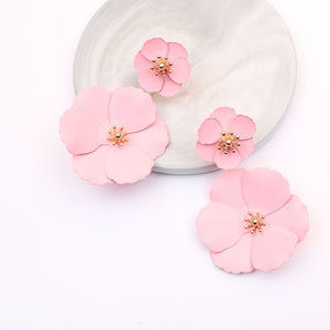 Boho Cute Flower Earrings for Women Korean Jewelry Kids Girls Gifts Fashion Stud Earring Boucles D'oreilles Aretes De Mujer 2019