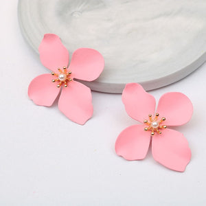 Boho Cute Flower Earrings for Women Korean Jewelry Kids Girls Gifts Fashion Stud Earring Boucles D'oreilles Aretes De Mujer 2019