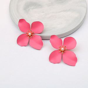 Boho Cute Flower Earrings for Women Korean Jewelry Kids Girls Gifts Fashion Stud Earring Boucles D'oreilles Aretes De Mujer 2019