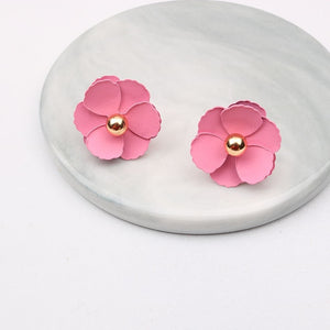 Boho Cute Flower Earrings for Women Korean Jewelry Kids Girls Gifts Fashion Stud Earring Boucles D'oreilles Aretes De Mujer 2019