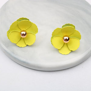 Boho Cute Flower Earrings for Women Korean Jewelry Kids Girls Gifts Fashion Stud Earring Boucles D'oreilles Aretes De Mujer 2019