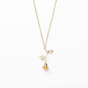 2019 Statement Alloy Rose Pendant Necklace 4 Color Women Jewelry Accessories Gold Chain Necklace for Women Memorial Day Gift