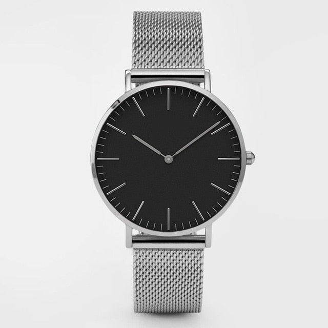 Top Brand Women Watches 38mm Fashion Ultra thin Stainless Steel Ladies Dress Watch Montre Femme Zegarki Damskie Reloj Mujer Gift