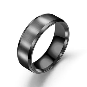 New Titanium Steel Rings For Women Couple Personality Men Black Rings Jewelry Lover Engagement Ring Female Ring Gifts