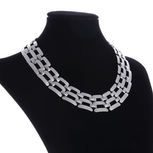 2019 Gothic Chunky chain Choker Necklace Punk rock Statement Necklace Women goth Jewelry Vintage collier femme fashion jewelry