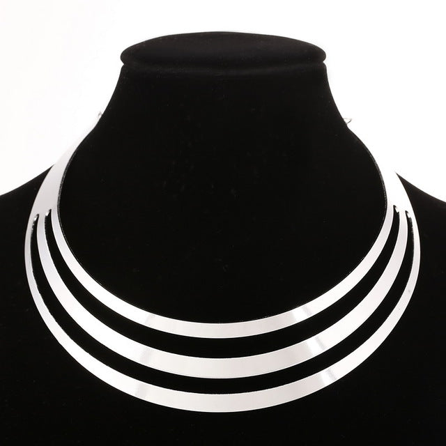 2019 Gothic Chunky chain Choker Necklace Punk rock Statement Necklace Women goth Jewelry Vintage collier femme fashion jewelry