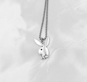 stainless steel beads chains cute rabbit Alien leaf dollars angel necklaces men punk vintage bear necklace women unisex gifts