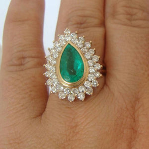 Large Green Stone Ring For Women Wedding Gift Luxury Jewelry Silver Color Cubic Zirconia Ring Bague Femme Anillos Mujer Z5X873