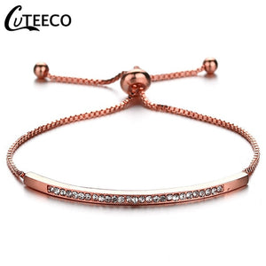 CUTEECO European Fashion Bracelets For Women Cubic Zirconia Infinity Tennis Bracelet Femme Jewelry Gift Dropshipping