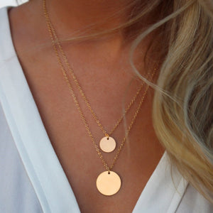 2020 Layered Necklace Women Choker Gold Moon Necklaces Clavicle Pendant Collier Femme Chain Collares Fashion Party Jewelry Gifts