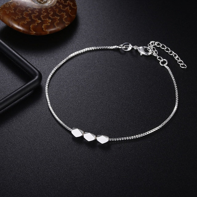 Crazy Feng Elegant Chain Bracelet Silver Color Beads Stars Charm Bracelet For Women Snake Link Chain Bracelet Jewelry Gift