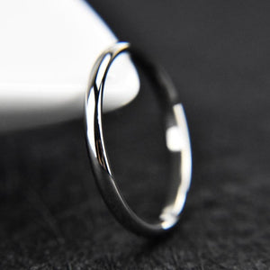 1PC Hot Titanium Steel Rose Gold Ring Anti-allergy Smooth Simple Wedding Couples Bijouterie Rings For Women Men Jewelry Gift