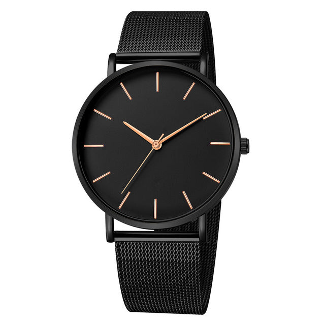 2020 Montre Femme Modern Women Watch Fashion Black Quartz Wristwatch Women Mesh Band Simple Watches Luxury Ladies Reloj Mujer