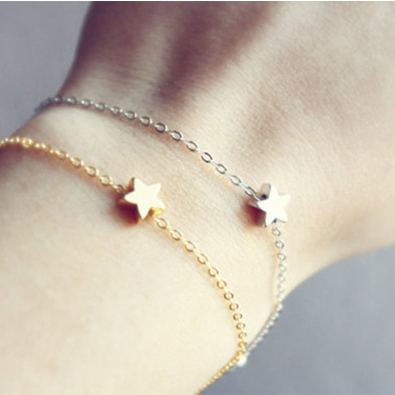 European and American foreign trade original single bracelet pendant star simple ladies