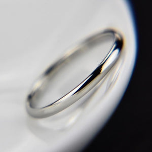 1PC Hot Sale Titanium Steel Rose Gold Ring Anti-allergy Smooth Simple Wedding Couples Rings For Women Men Jewelry Gift