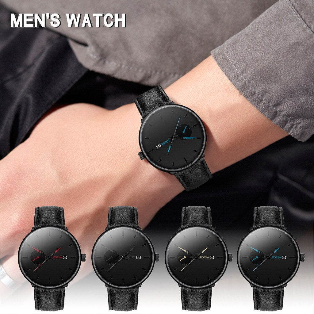 Fashion Men's and Women's Alloy Case Watch Simple Date Sport Analog Quartz Wrist Couple Watches montre homme 2019 FJSL