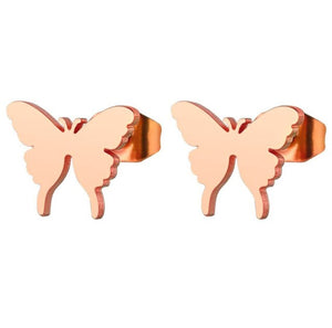 SMJEL Stainless Steel Butterfly Stud Earrings for Women Cute Animal Earrings Girls Kids Fashion Jewelry Gift boucle d'oreille