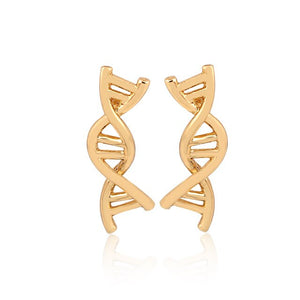 Shuangshuo New Fashion DAN Jewelry earrings for women brincos 2017 DNA science stud Earring boucle d'oreille party gift