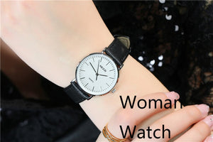 Kezzi Fashion Ultra Thin Quartz Wristwatches Woman Waterproof Leather Couple Watches Casual Lady Watch Relojes Montre Femme