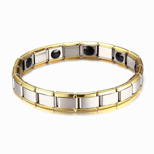 New 4 Color Blue Stainless Steel Chains Health Energy Balance Germanium Magnetic Bracelet For Men Male Bracelets Femme Jewelry