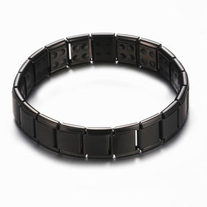 New 4 Color Blue Stainless Steel Chains Health Energy Balance Germanium Magnetic Bracelet For Men Male Bracelets Femme Jewelry