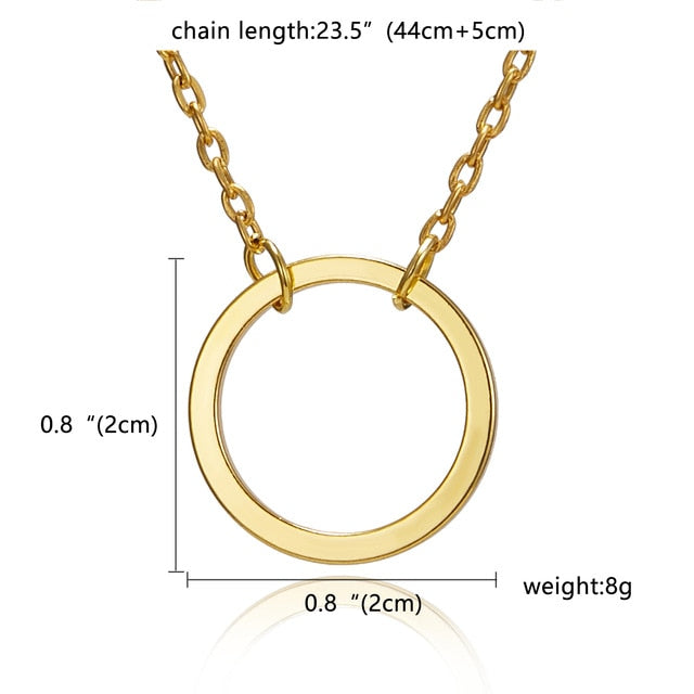 Fashion Gold-color Good Vibes Only Sun Necklaces & Pendants For Women Jewelry