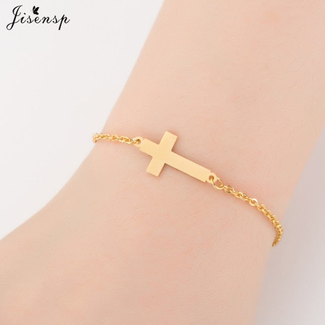 Jisensp Gold Stainless Steel Animal Bracelets for Women Everyday Jewellery Butterfly Charm Bracelet Femme Wedding Gift