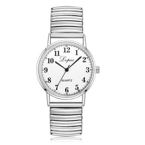 2018 New Fashion Silver Stainless Steel Couples Watch Quartz-watch Round Women dress Watches Montre Femme