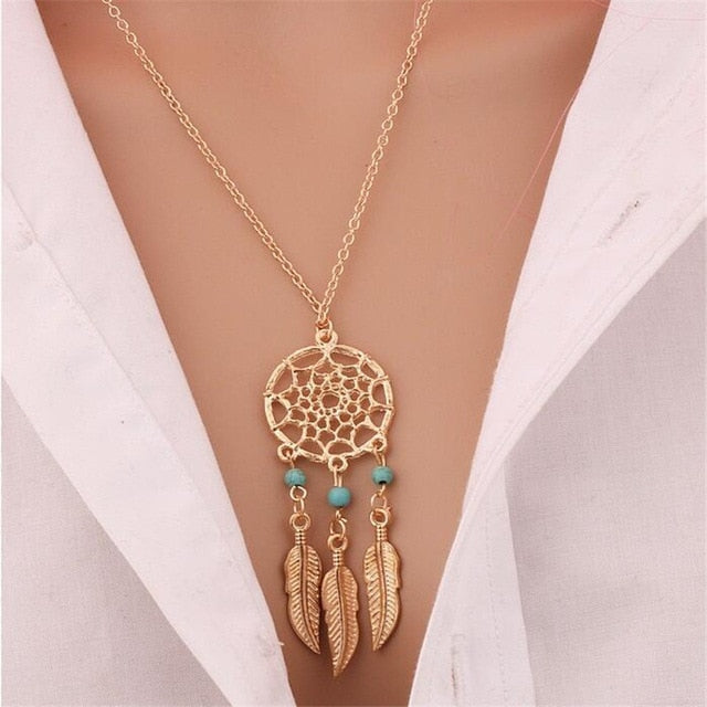 Fashion Jewelry 2019 New Bohemian Ethnic Long Tassel Gold Star Pendant Personality Necklaces for Women Modern Accessories Collar