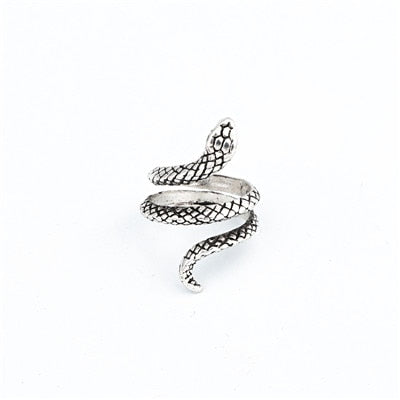 1 Pcs Stereoscopic New Retro Punk Exaggerated Snake Ring Fashion Personality Snake Opening Adjustable Ring Jewelry As GiftR158-6