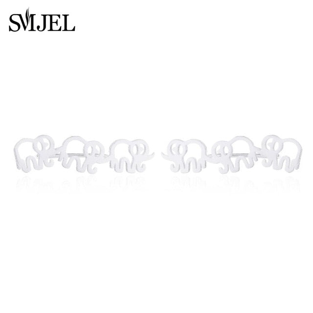 SMJEL Stainless Steel Animal Bracelets for Women Everyday Jewelry Gold Cz Butterfly Charm Bracelet Femme Wedding Gift