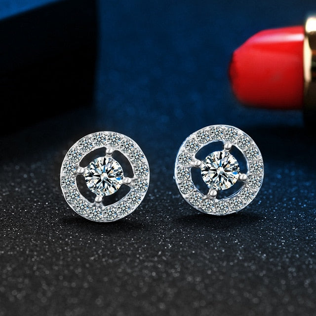 Stud Earrings for Women Female 2018 Boucle d'oreille Crystal Earring Gold Bijoux Jewelry Brincos Mujer Wholesale Jewelry